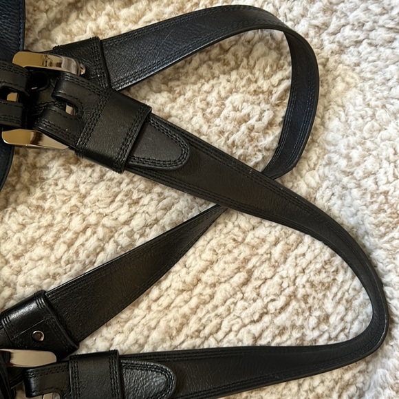 Nice Large Authentic Michael Kors Navy & Black Leather Purse in Great Condition - Picture 10 of 13